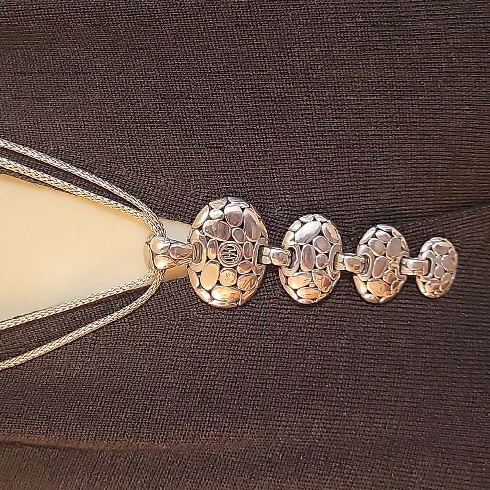 JOHN HARDY Elegant Sterling Silver Necklace and Chain